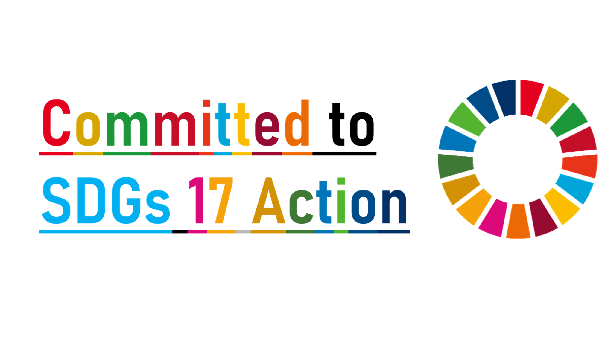 Committed to SDGs 17 Action Logo Mark　HP Edition